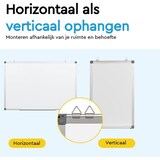 thumbnail of BRASQ Whiteboard 60×45 cm magnetisch – met accessoires set (markers, wisser, magneten) - Schoolbord – Wit