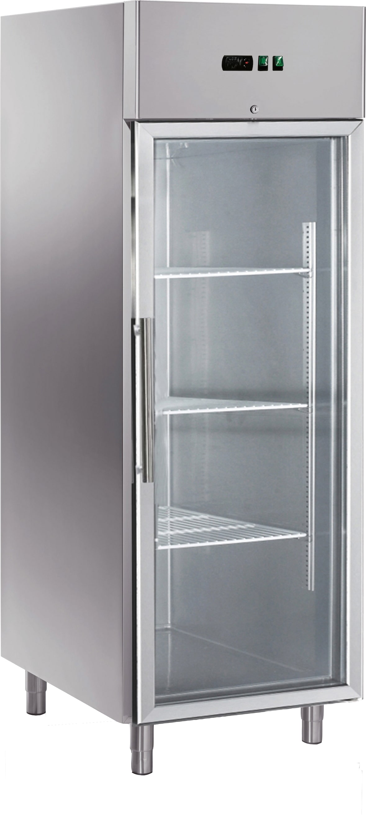 GastroHero Kühlschrank ECO 650 GN 2/1 mit Glastür