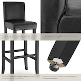 thumbnail of tectake Barhocker aus Kunstleder - 6er Set schwarz
