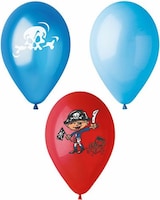 thumbnail of 72 Luftballons Ø 29 cm farbig sortiert `Pirates` Piraten