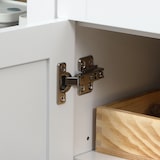 thumbnail of HOMCOM Aparador de Cocina con Armario 2 Cajones 2 Puertas de Vidrio y Estantes Ajustables Muebles Auxiliar de Almacenaje para Comedor 120x40x90 cm