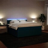 thumbnail of vidaXL Boxspringbett mit Matratze Blau 200x200 cm Samt