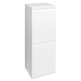 thumbnail of ARREGUI Basic CR201-B Cubo de basura y reciclaje de acero de 2 cubos, mueble de reciclaje, 2 x 17 L (34 L), blanco