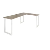 thumbnail of Eckschreibtisch / Schreibtisch / Computertisch WORKSPACE BASIC I 165 x 120 cm grau / weiß hjh OFFICE
