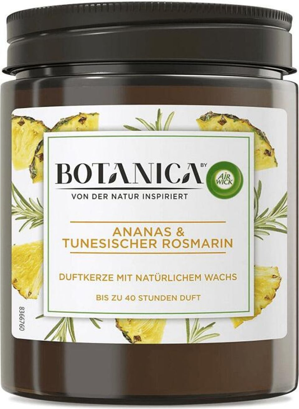 AIRWICK Duftkerze 205g Botanica Ananas Rosmarin Raumdüfte Innen Dekoration Aroma