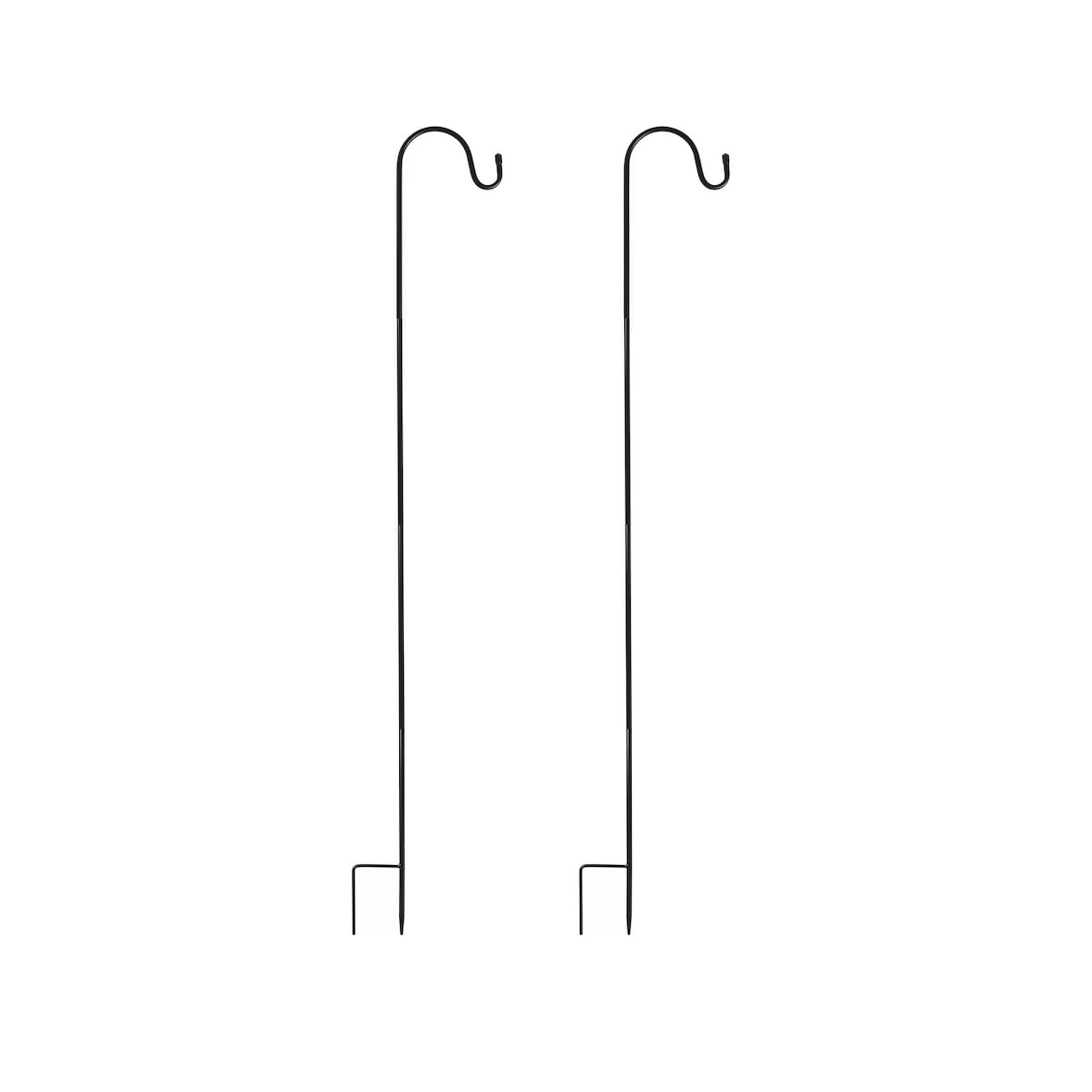 Gartenspieß Gartenstecker für Laternen Leuchten Deko 60-120cm Schäferhaken 2St