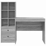 thumbnail of vidaXL Schreibtisch mit Schubladen 2 pcs Graues Sonoma