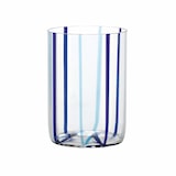 thumbnail of Assortiment Tirache Zafferano glas in tweekleurig borosilicaatglas Groen-amethist doos à 6 stuks