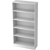 thumbnail of bümö office Regal weiß, Standregal Holz - Aktenregal für Ordner & Bücher, Bücherregal 100 cm breit, 5 OH Regal Wand, Büroregal, Holzregal,