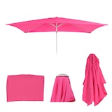 thumbnail of Vervanghoes voor parasol N23, parasolhoes vervangende hoes, 2x3m rechthoekige stof/textiel 4,5kg UV 50+ ~ roze