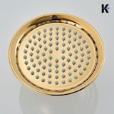 thumbnail of NALA | Vintage Regendusche Set Gold glänzend Edelstahl | Retro Design Duscharmatur Duschsystem | Mischbatterie Dusche komplett mit Handbrause