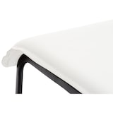 thumbnail of Banco de bar em couro sintético Limon branco/preto