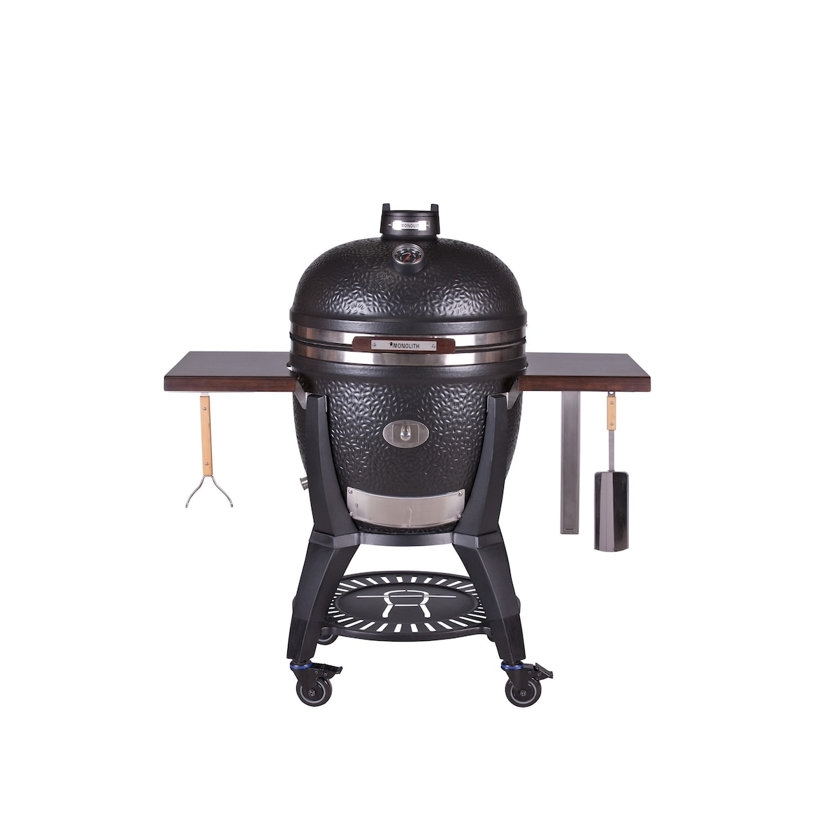 Kamado Monolith - AVANTGARDE LE CHEF Noir + chariot