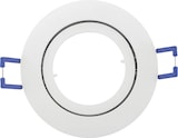 thumbnail of Einbaurahmen schwenkbar mit Druckring Ø 82 mm weiß
