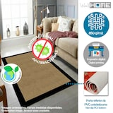 thumbnail of Tapete de poliéster WellHome 100x150cm em marrom e preto