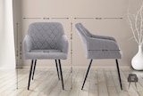 thumbnail of 2er Set Esszimmerstuhl Shila grau/Stoff