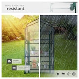 thumbnail of tectake Invernadero con 3 estantes 69 x 49 x 125 cm 69 x 49 x 133 cm Transparente