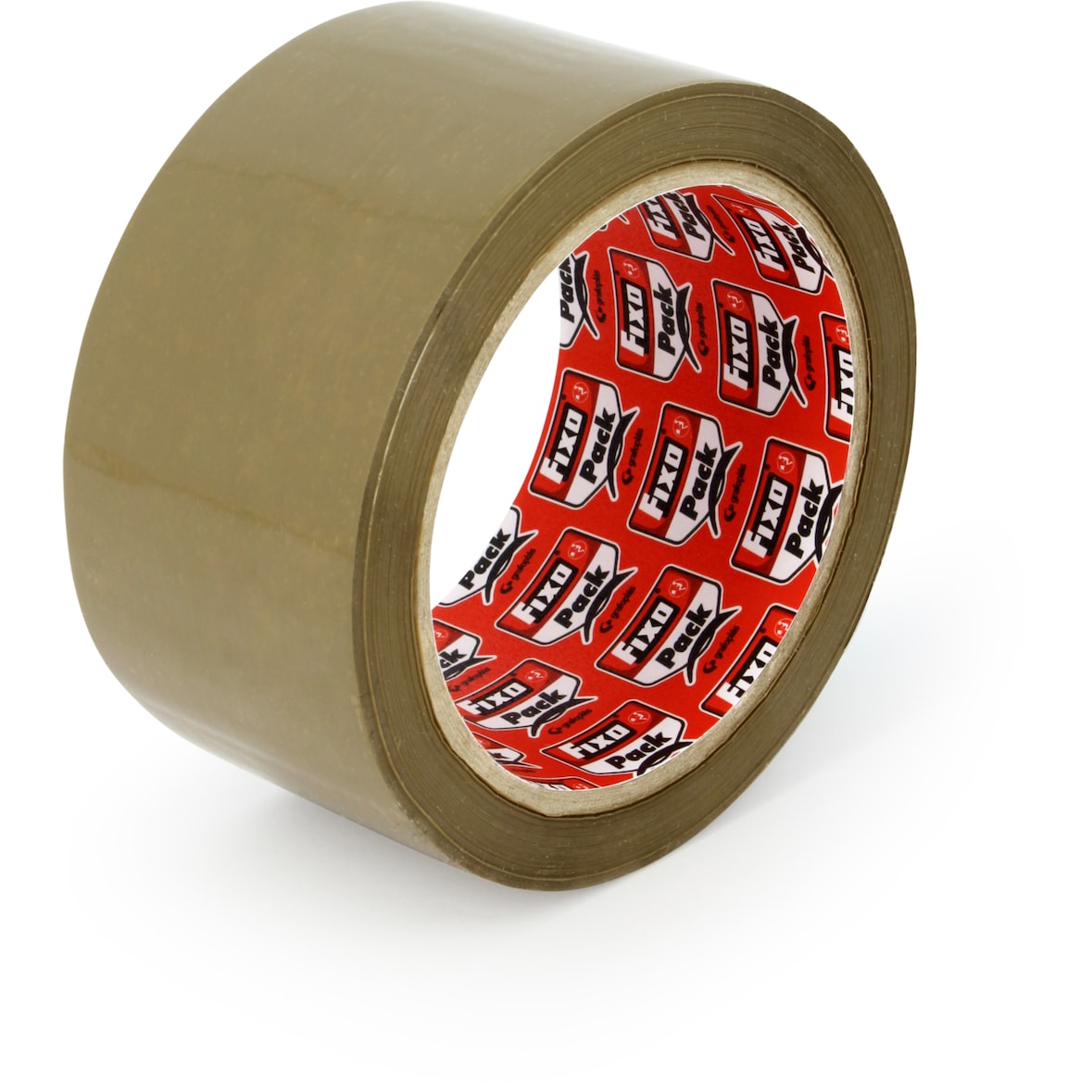 Pacote com 6 fitas de embalagem castanhas 50x66 PP