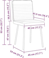 thumbnail of vidaXL Esszimmerstühle 2 Stk. Dunkelgrau Samt