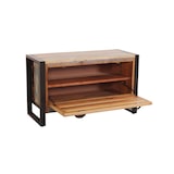 thumbnail of SIT Möbel Dielen-Set 4-tlg.,1 Schuhschrank, 2 Garderobenpaneele, 1 Kleiderschrank,Altholz bunt,Metall schwarz,B 90 x T 45 x H 180cm,18001-12
