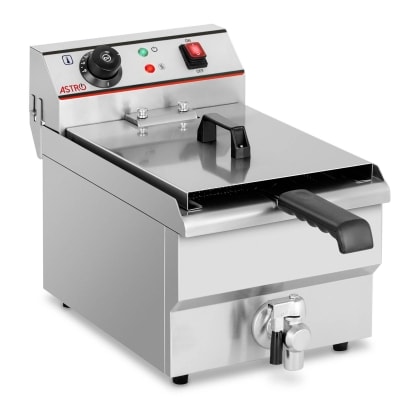 Friteuse électrique 10L avec robinet de vidange