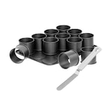 thumbnail of Bandeja para hornear mini pasteles y espátula para glaseado Zenker Black Metallic