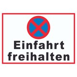 thumbnail of Parken verboten Einfahrt freihalten waagerecht Schild A3 (297x420mm)