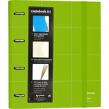 thumbnail of Pasta con aneis CarpeBook A4 Forrado Unequal Grid verde