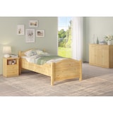 thumbnail of Seniorenbett extra hoch 100x200 Massivholz Kiefer Holzbett Einzelbett Gästebett 60.40-10 oR