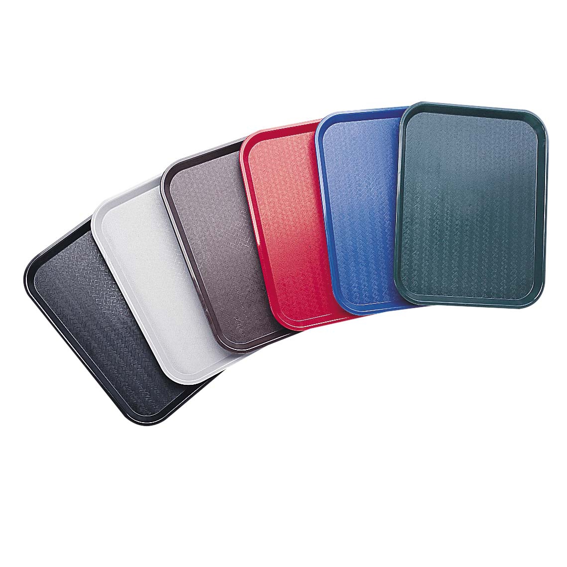 Tablett Olympia 45 x 35 cm Polypropylen Stapelbar Schwarz