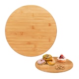 thumbnail of Relaxdays Drehteller, 360° drehbare Servierplatte, Ø 40 cm, rundes Drehtablett Bambus, zum Servieren, für Gewürze, natur