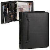 thumbnail of Alassio Ringbuchmappe 50mm mit Griff Konferenzmappe A4 schwarz Mappe mit großer Mechanik 30076