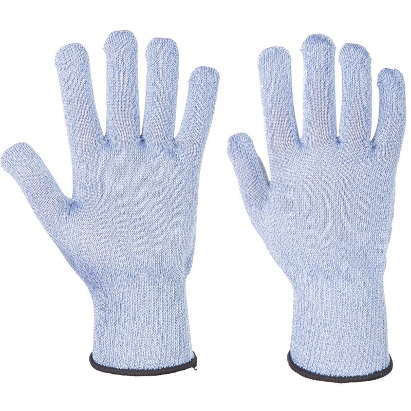 Blauwe snijbestendige handschoen M