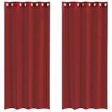 thumbnail of vidaXL Voile Vorhänge mit Ösen 2 Stk. Weinrot