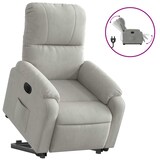 thumbnail of vidaXL Relaxsessel Aufstehhilfe Elektrisch Hellgrau Mikrofasergewebe