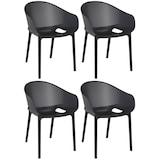 thumbnail of Juego de 4 sillas Sky Pro Negro