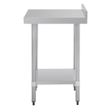thumbnail of Vogue Edelstahl Arbeitstisch Mit Aufkantung Und Regalboden 60X60 Cm