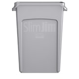 thumbnail of Rubbermaid Slim Jim Mülleimer mit Belüftungskanälen | 87 Liter, HxBxT 76,2x28x56cm | Grau von PROREGAL