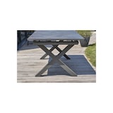 thumbnail of Aluminium-Gartentisch mit Keramikplatte auf Glas