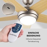 thumbnail of Bolero 2-in-1-Deckenventilator Leuchte 55W 10212m³/h Fernbedienung Ahorn 134