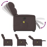 thumbnail of vidaXL Elektrischer Massagesessel mit Aufstehhilfe Dunkelbraun Stoff