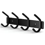 thumbnail of TOJ Living Perchero de pared – 8 ganchos – 30 cm – acero inoxidable – negro mate – colgador