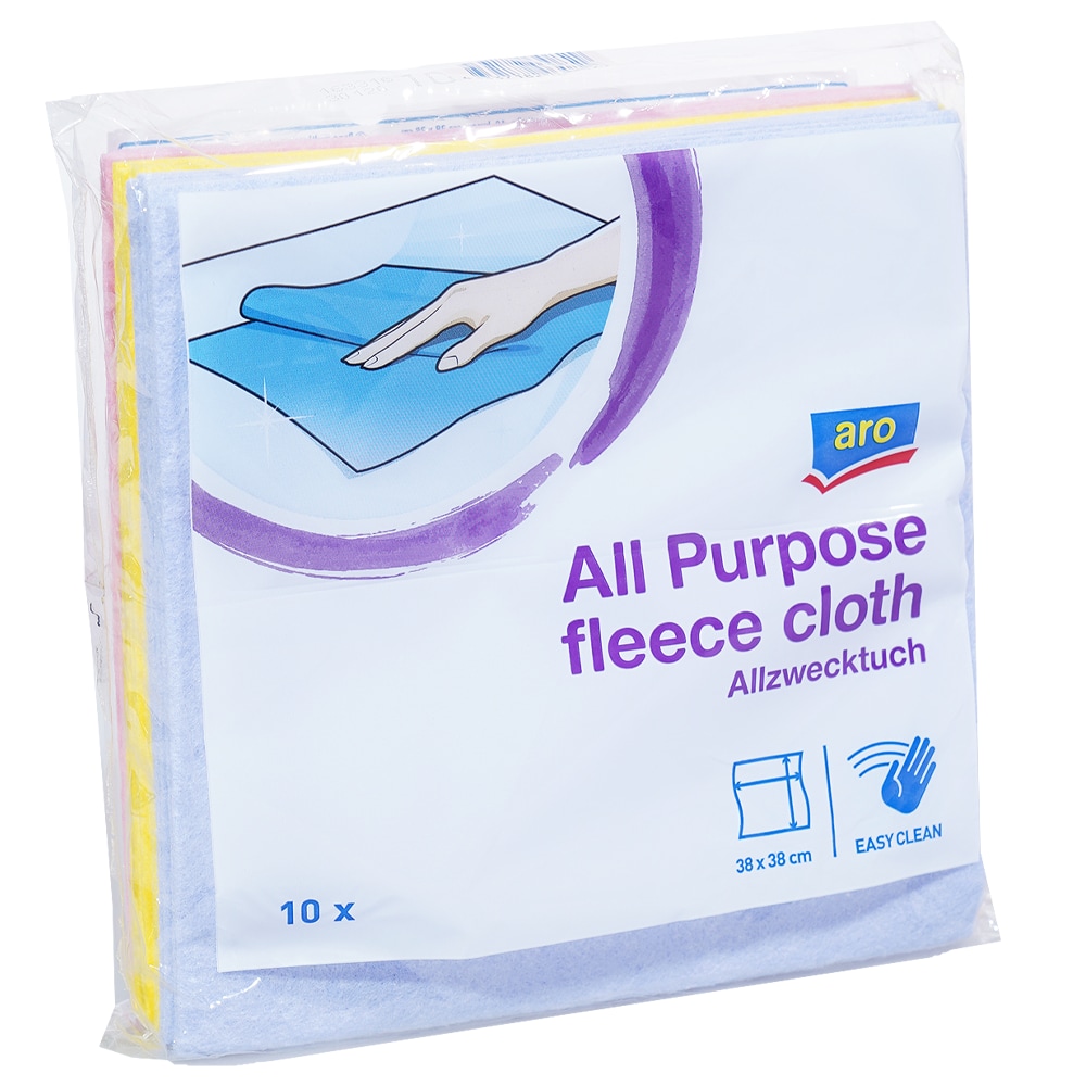 aro Pano de limpeza multiuso, 38 x 38 cm, 10 unidades