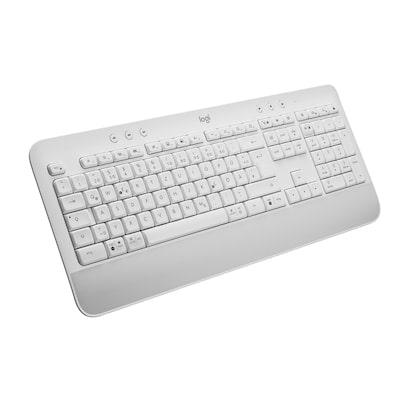 Teclado Aleman Logitech Signature K650 Rf Wireless + Bluetooth Qwertz Blanco