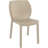 thumbnail of CLP 6er Set Gartenstühle Nora Kunststoff HBT: 80x58x59 cm taupe