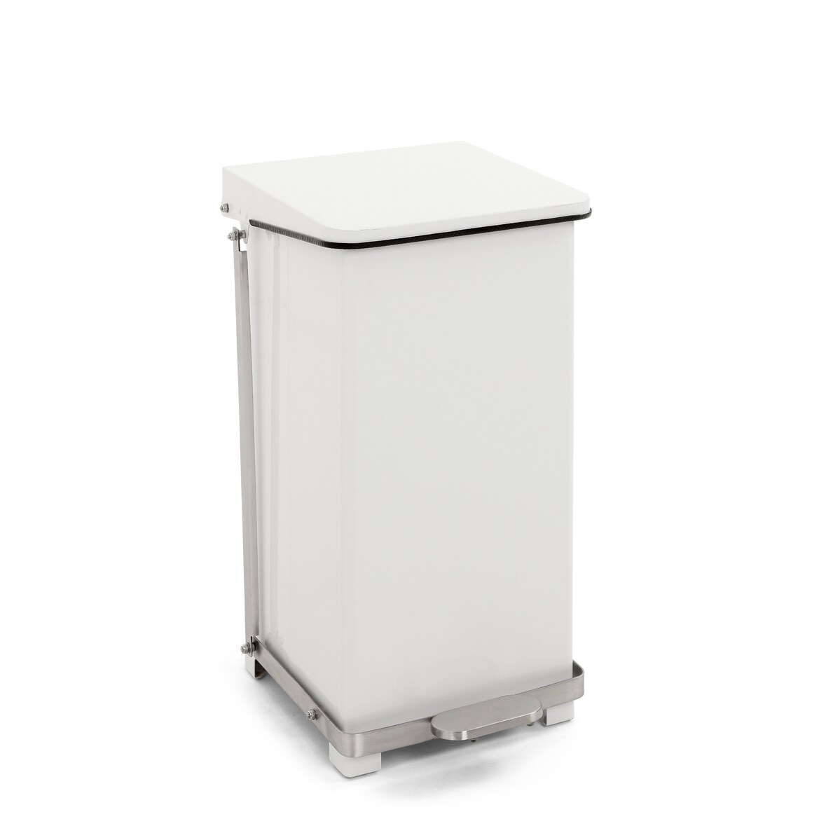 Industriële pedaalemmer 45 ltr - wit