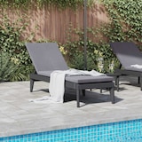 thumbnail of vidaXL Sonnenliege mit Auflage Anthrazit 186x60x29 cm PP