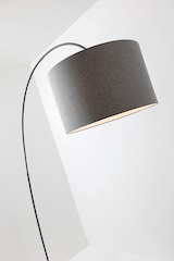 thumbnail of Schwarze Stehlampe VIVIEN mit elfenbeinfarbenem konischem Lampenschirm E27 IP20 48 cm – Stehlampe aus lackiertem Metall – Rossi Group