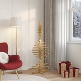 thumbnail of vidaXL Holz Weihnachtsbaum mit Ständer Braun 150 cm Massivholz Kiefer
