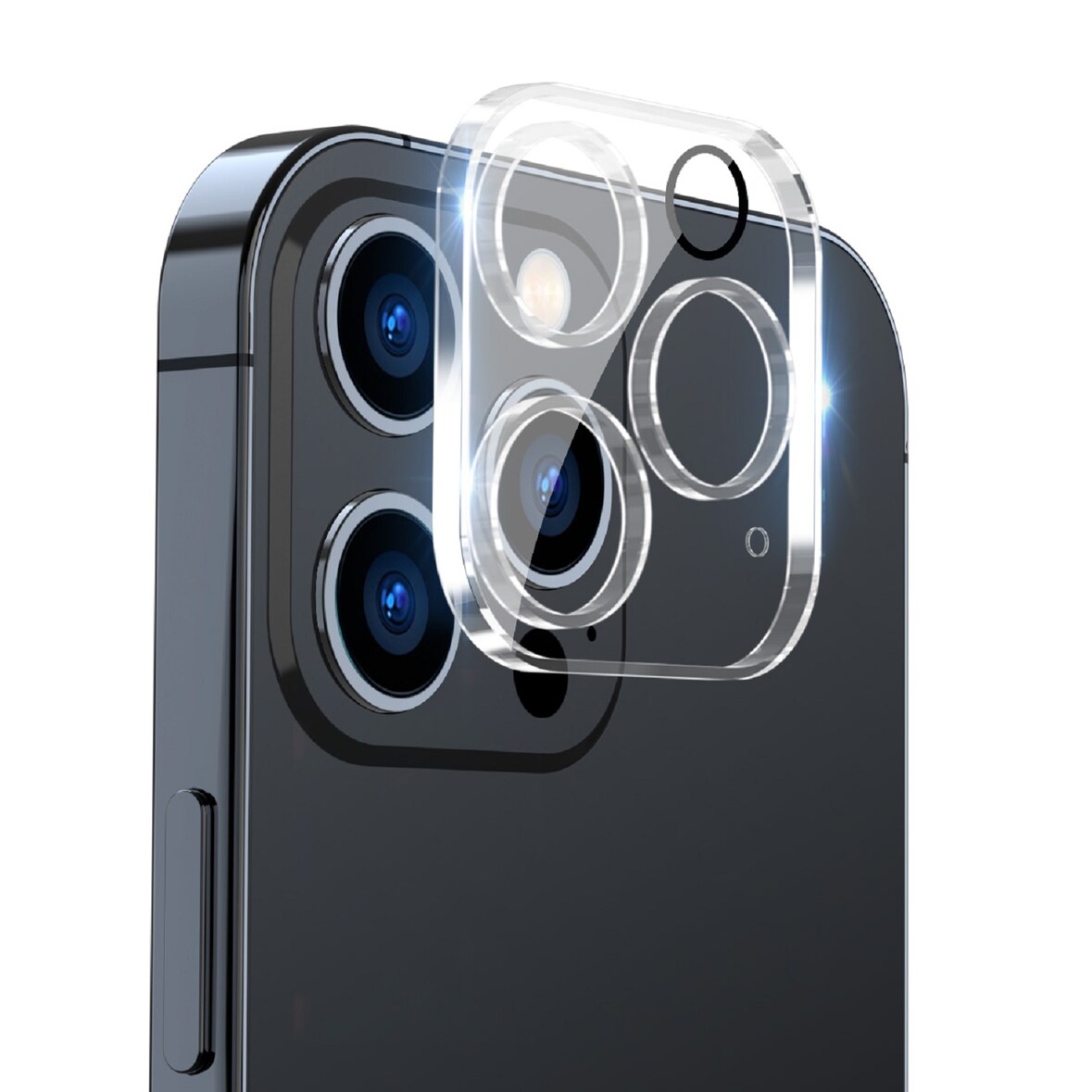 1x Kamera 9H Panzerhartglas für iPhone 15 Pro 3D KLAR ECHTES TEMPERED Panzerglas Kameraglas Kamerhartglas Kameraschutzglas